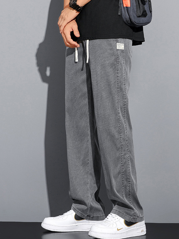 EMMIOL Men's Retro Wash Straight Leg 26°C/78°F Air Jeans-2