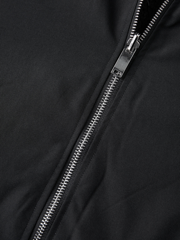 Reversible Oversize Fleece Hooded Jacket-6