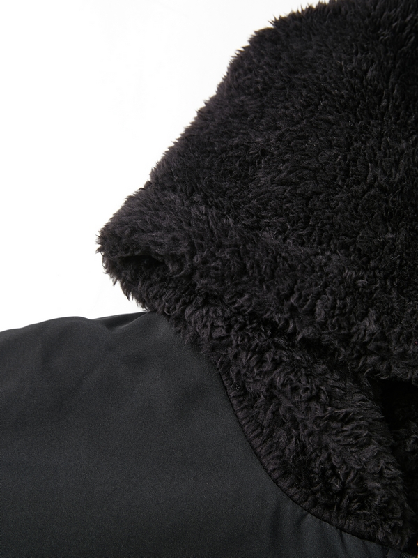 Reversible Oversize Fleece Hooded Jacket-5