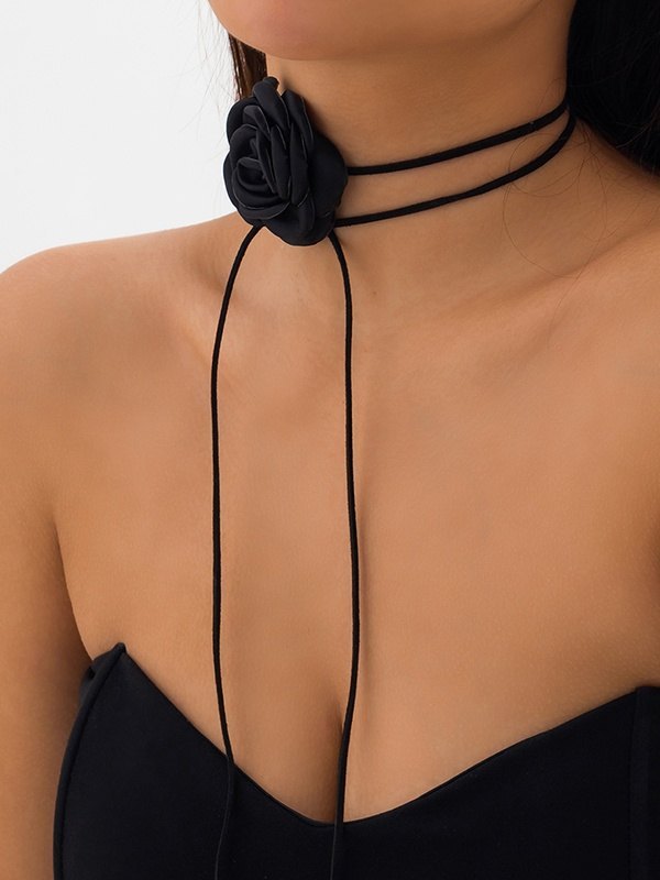 Personalized Handmade Rose Necklace-2