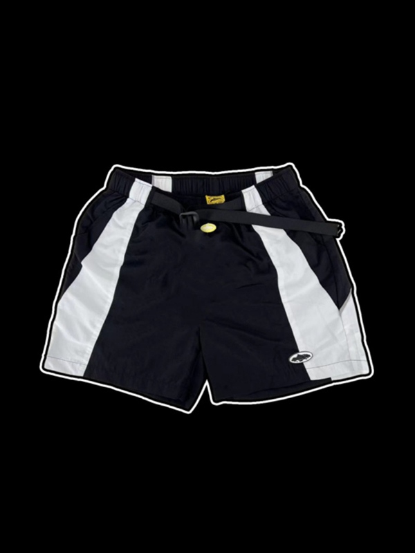 Sporty Contrast Splice Shorts-1