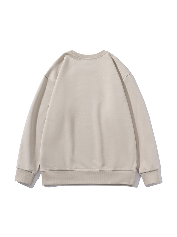 Men’s Solid Color Comfort Cotton Crew Neck Sweatshirt-1