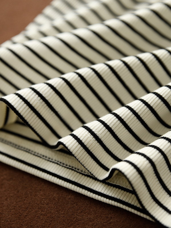 Striped Print U Neck Tank Top-6